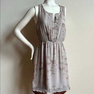 Charming Charlie Gray lined  Sundress